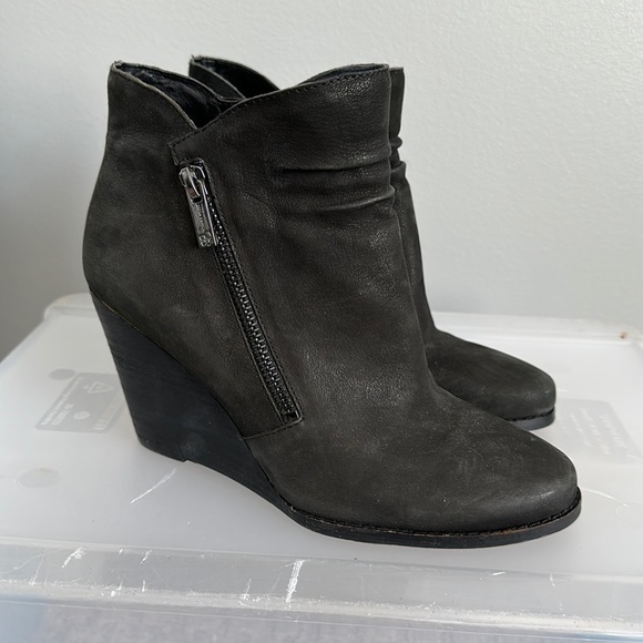 Jessica Simpson Zipper Wedge Booties - Picture 1 of 6